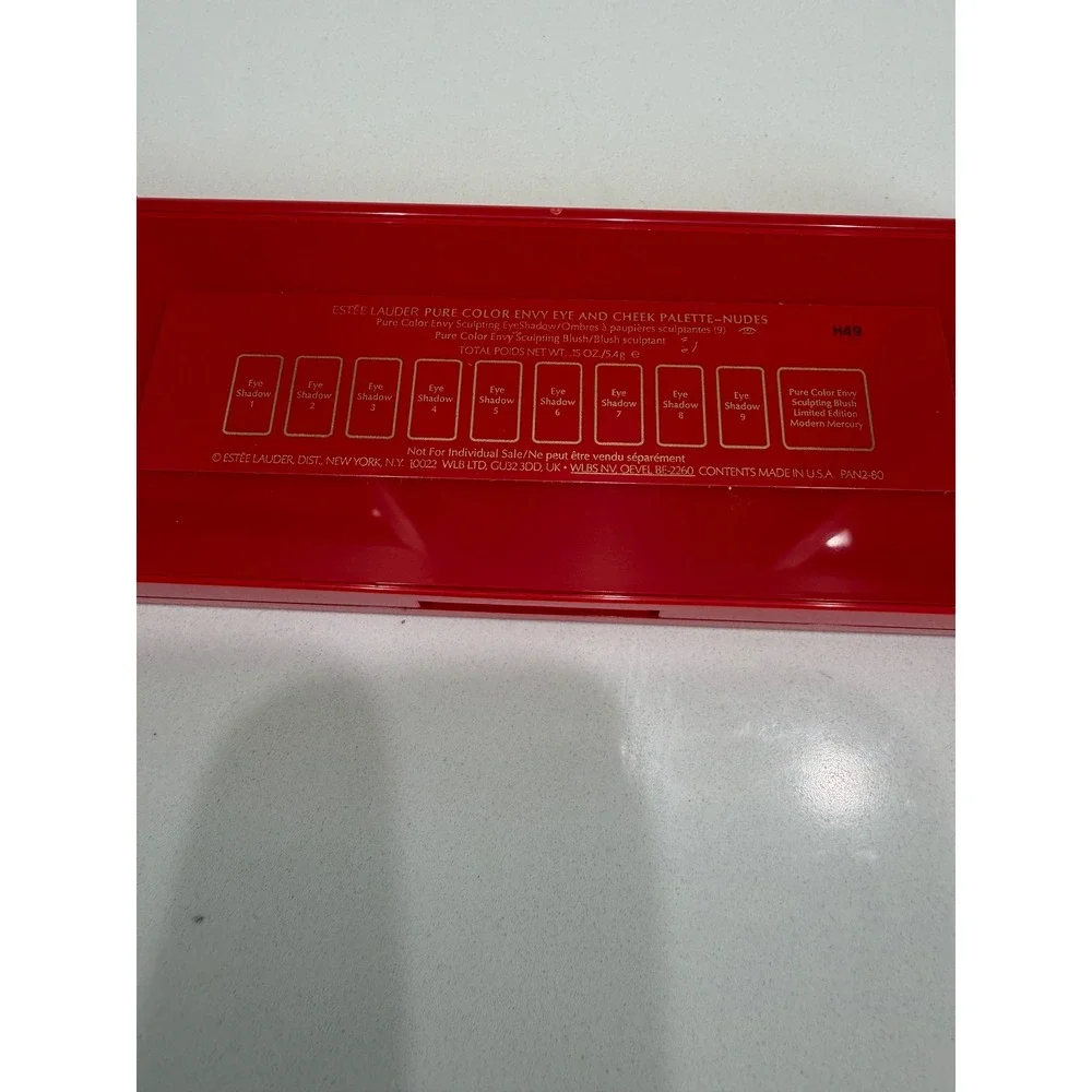 Estee Lauder Minimalist Pure Color Envy Eye Cheek Palette Womens Nudes Red Gold